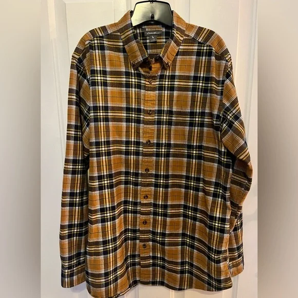 Eddie Bauer Men's Plaid Flannel Shirt - Picture 1 of 2